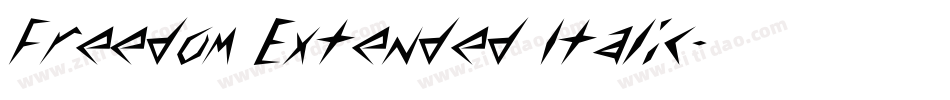 Freedom Extended Italic字体转换